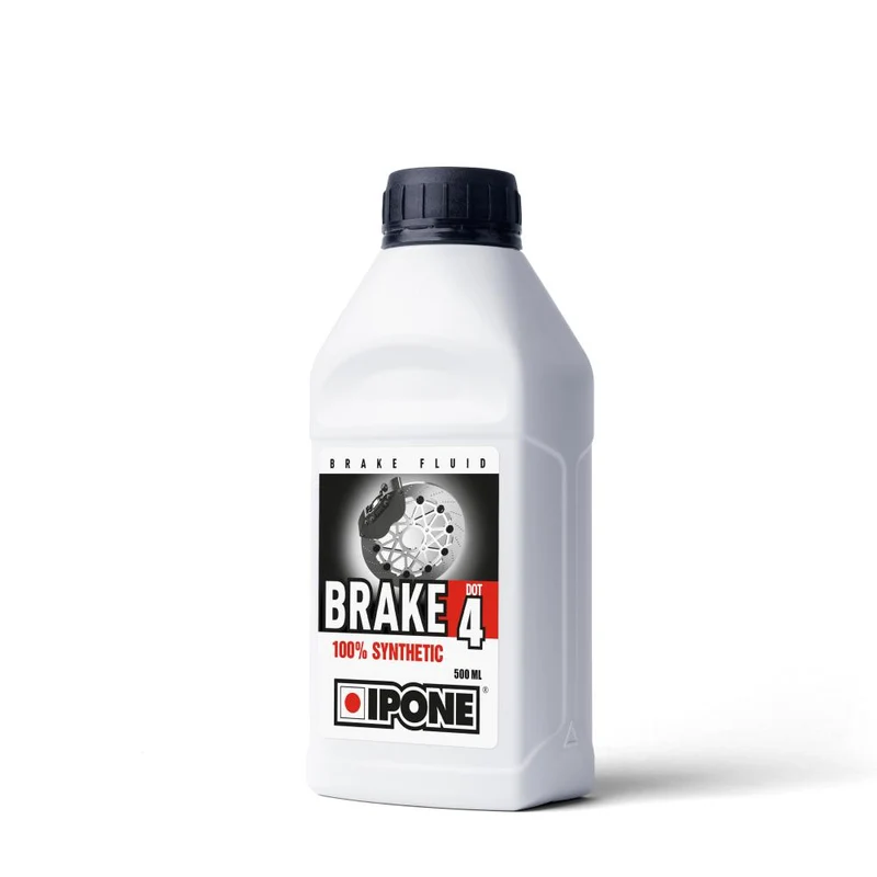 Liquide de Frein Moto Ipone Brake DOT 4 500ml — 100% Synthétique, Compatible ABS