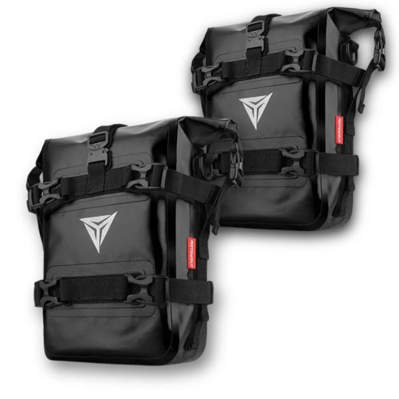 Sacoche latérale moto crash bar | 8 litres