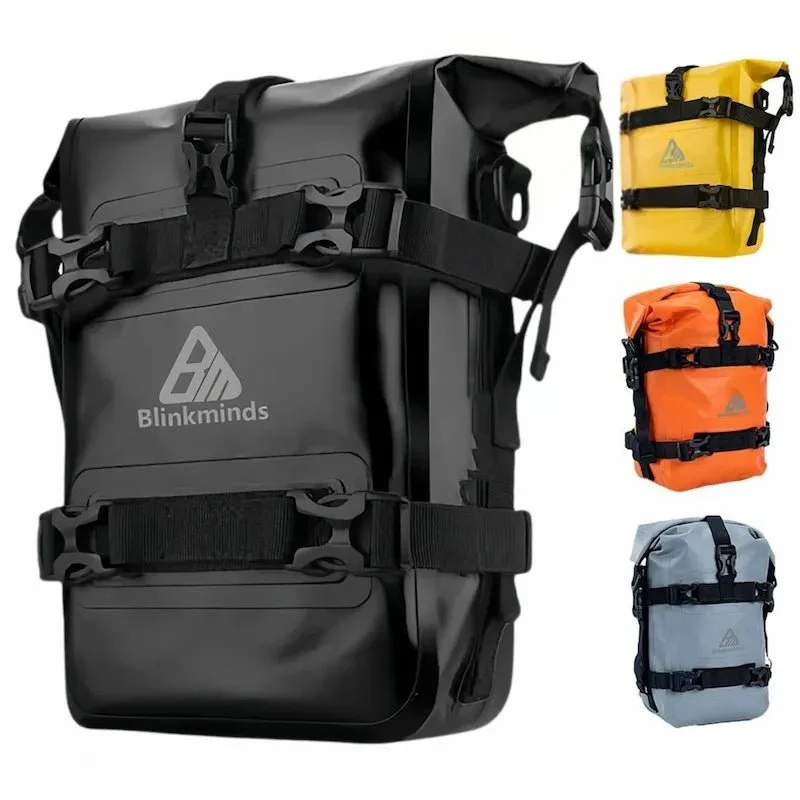 Sacoche moto crash bar 100% etanche 8L | BLINKMINDS™