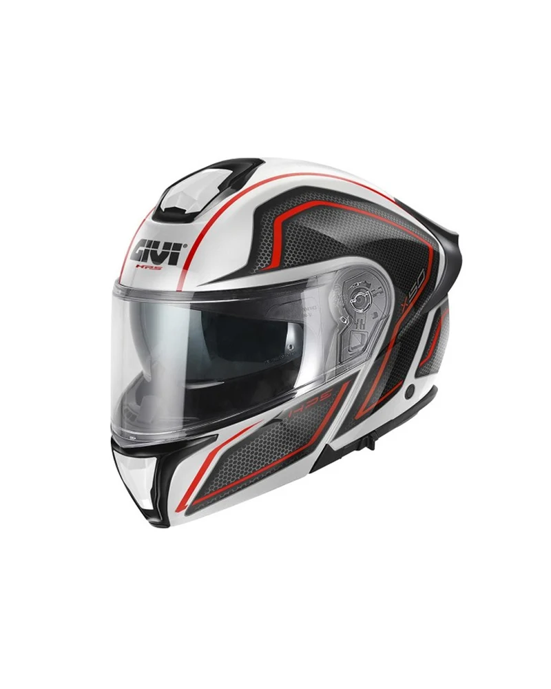 GIVI CASCO FLIPUP FIBER CPL X50 HOLOGRAM PLATA NEGRO TITANIO METALIZADO T54