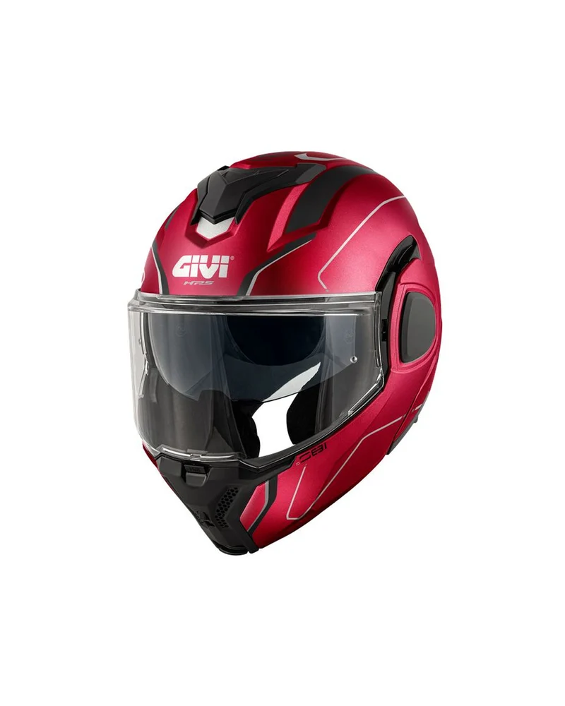GIVI CASCO FLIP BACK FIBER X36 SOLID BURDEOS METALIZADO T54
