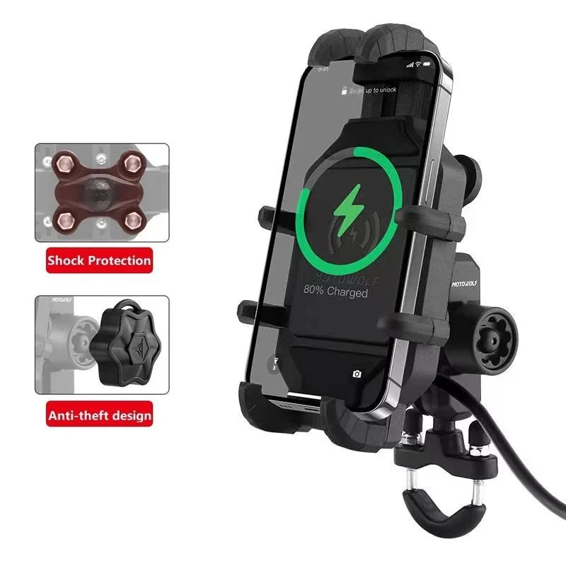Support de Téléphone Moto Anti-Vibration - SteadyRide