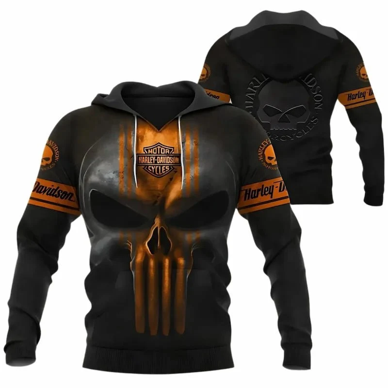 Sweat motard Skull Legend HD | SOLDES