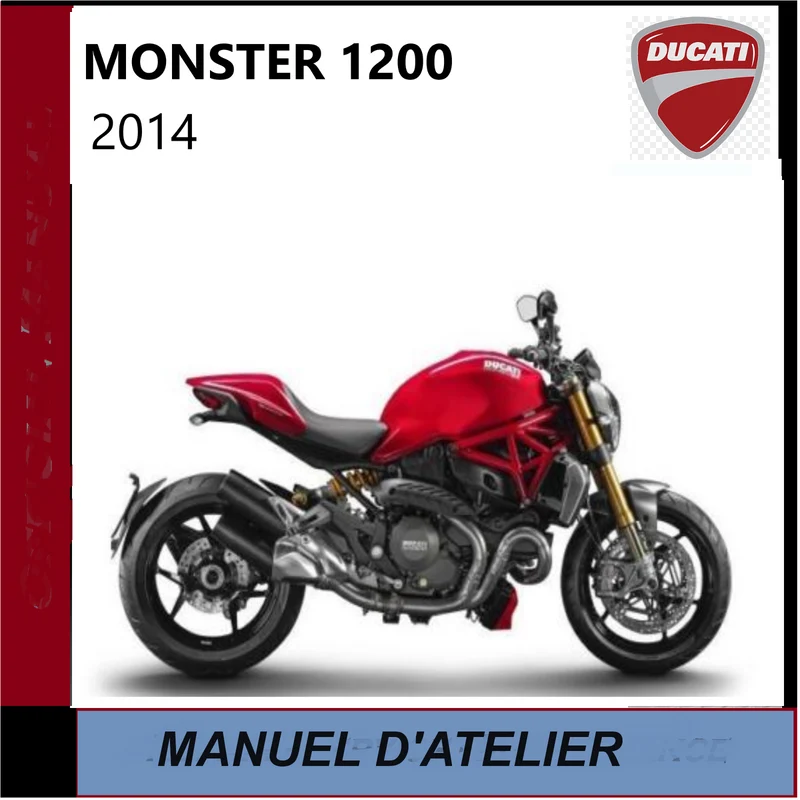 Manuel d'atelier Ducati 1200 Monster 2014 français