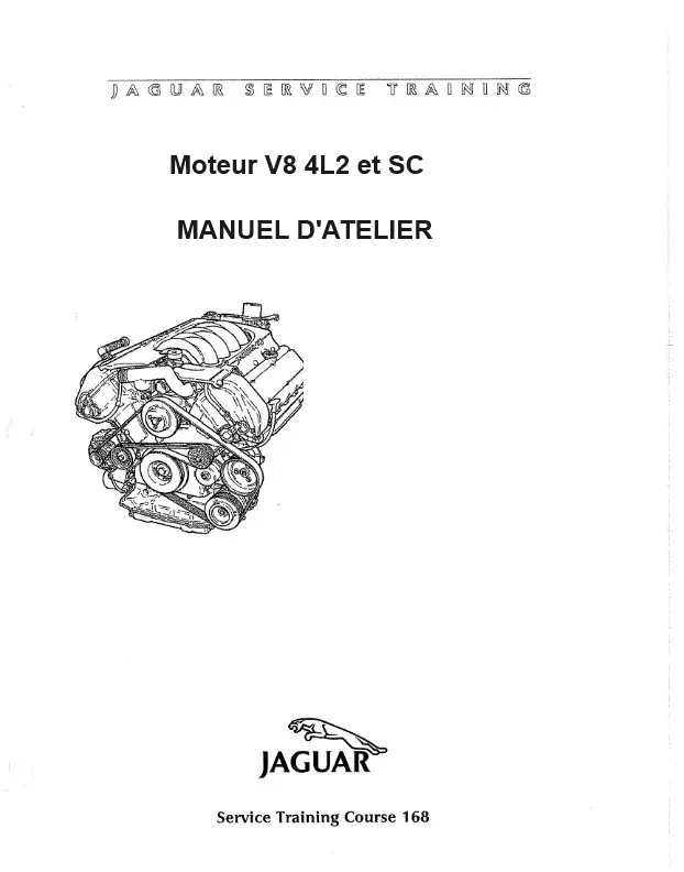 manuel d'atelier moteur Jaguar V8 4litres2 français