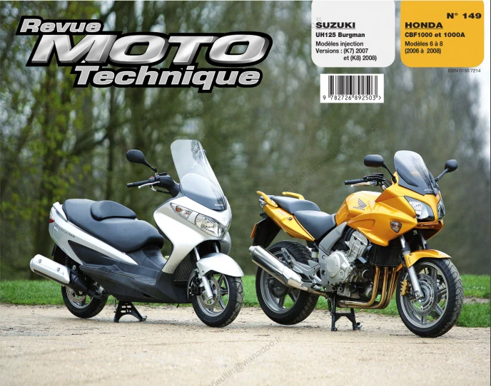 manuel de réparation Suzuki 125 Burgman 2007 2008