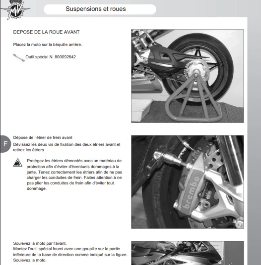 Manuel d'atelier MV Agusta F4 1000 français