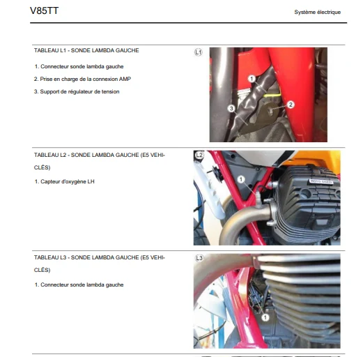 manuel d'atelier Moto Guzzi V85 TT 2021 français