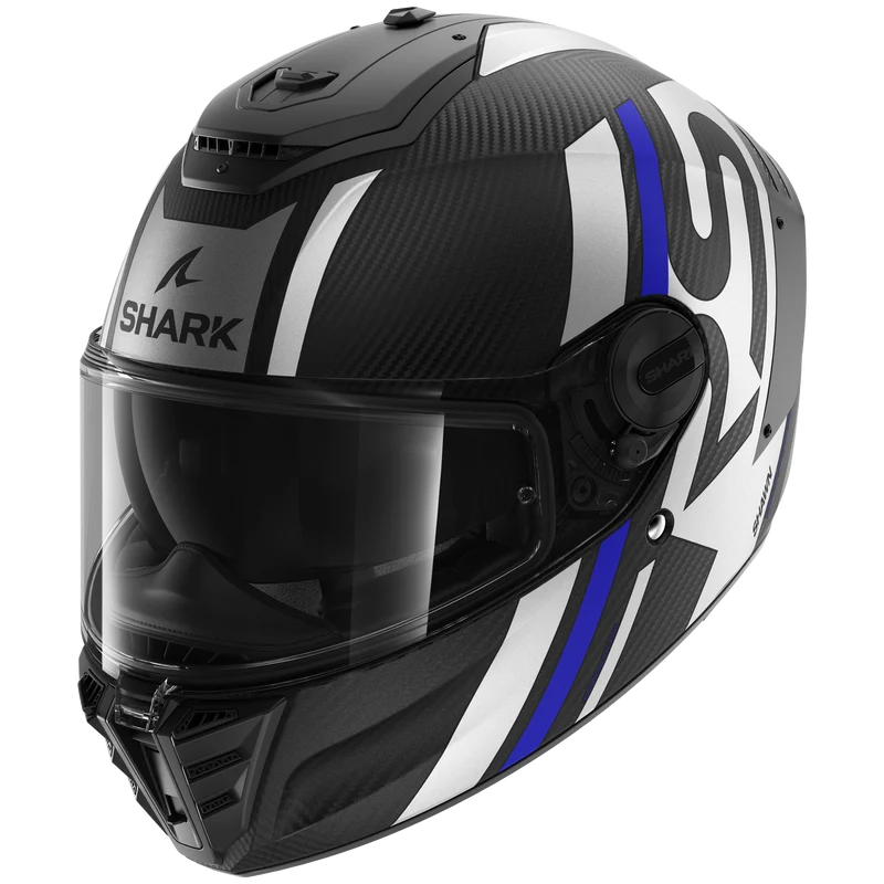 SPARTAN RS CARBON Shawn Matte Carbon Blue Silver