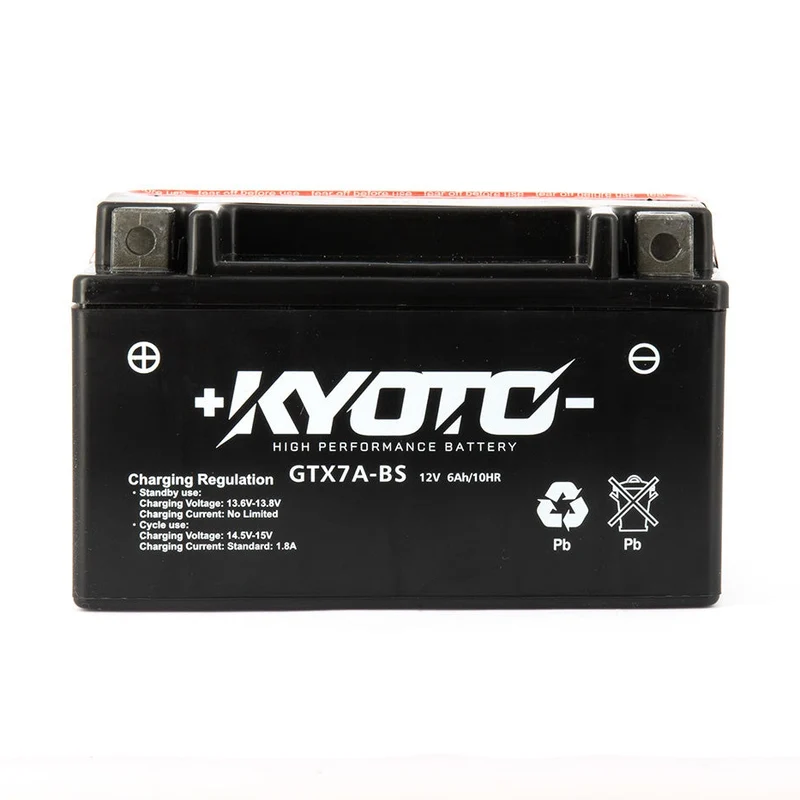 Batterie Moto Kyoto YTX7A-BS — AGM 12V Sans Entretien