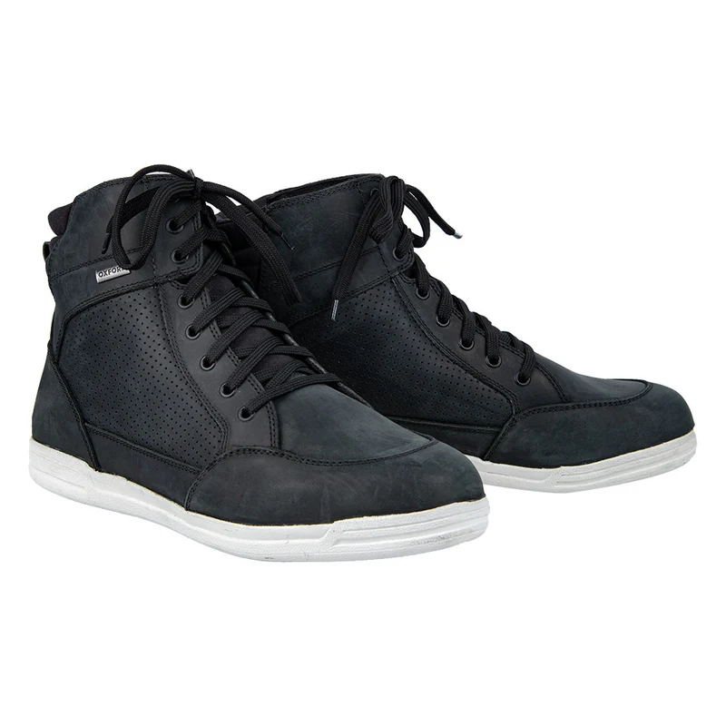 Bottes Moto Homme Cuir Perforé Ventilé Été, Noir | Kickback Air