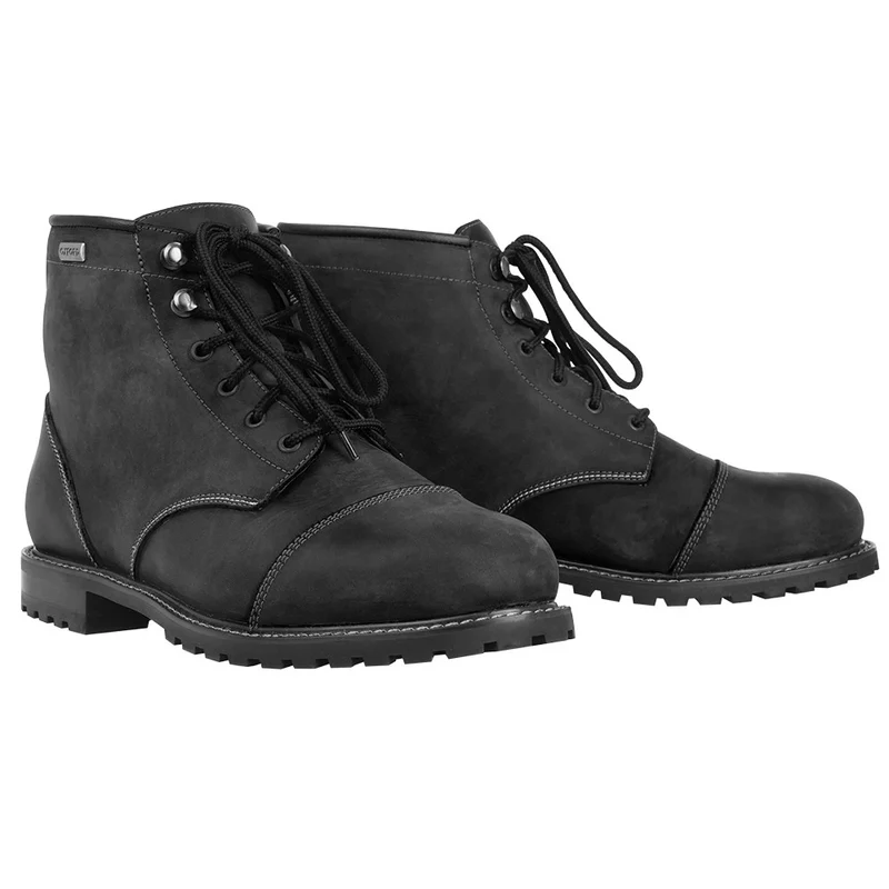 Bottes Moto Homme Cuir Imperméable Style Casual, Anthracite | Hardy