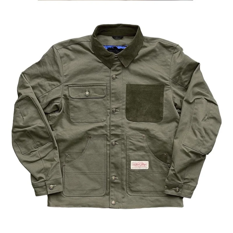 Veste moto CRAFTSMAN Olive CE AA | Age of Glory