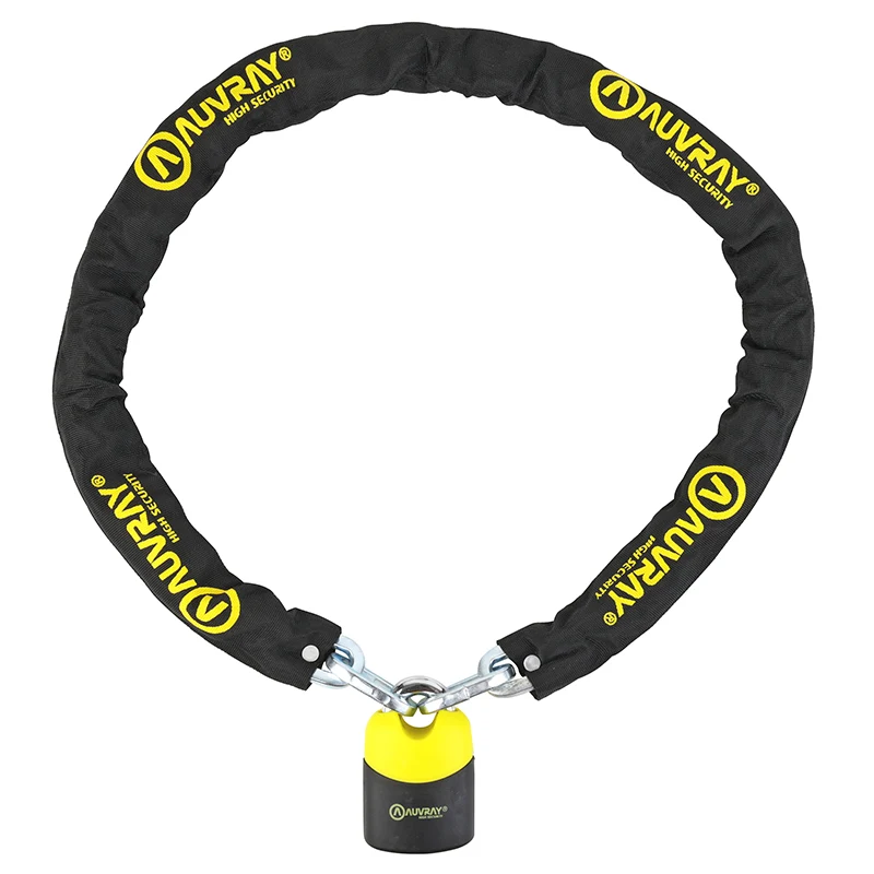 Antivol A Chaine Auvray K-Block 1.50M Maillon Diam 10Mm Avec Cadenas 74X112Mm