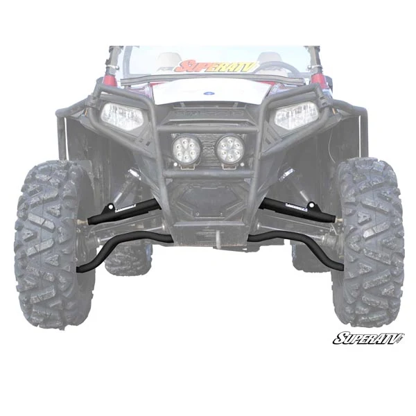 SuperATV High Clearance Forward Offset A-Arms w/ Keller Perf. Ball Joints (AA-P-RZRS-F-HC-BK-02)