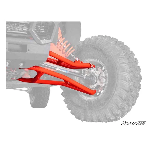 SuperATV Atlas Pro A-Arms - Red w/ Super Duty Ball Joints (AACAX3RS003HCBSD14)