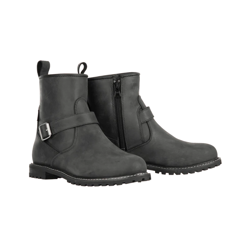 Bottes Moto Femme Cuir Imperméables, Gris | Sofia