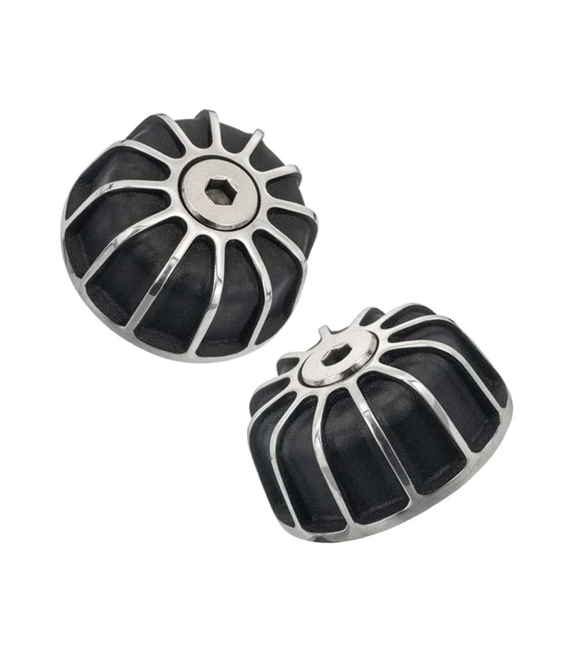 Terminali Manubrio Meteor 350 / Classic 350 - Nero Argento