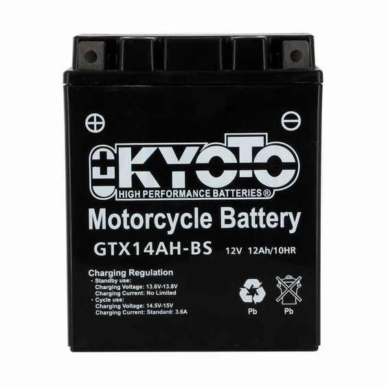 Batterie Moto Kyoto YTX14AH-BS — AGM 12V Sans Entretien