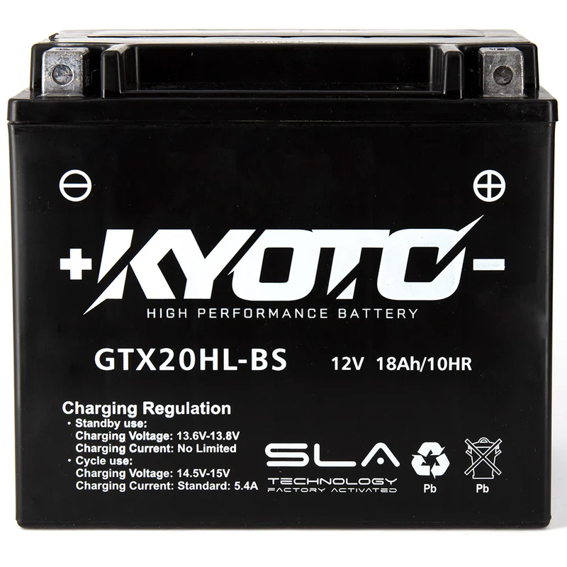 Batterie Moto Kyoto YTX20HL-BS — AGM 12V Sans Entretien