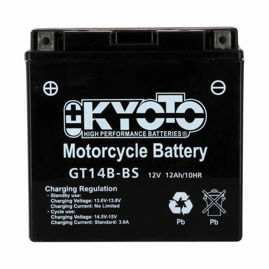 Batterie Moto Kyoto YT14B-BS — AGM 12V Sans Entretien