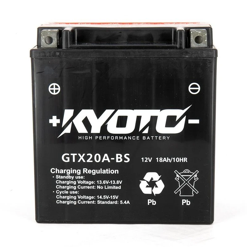 Batterie Moto Kyoto YTX20A-BS — AGM 12V Sans Entretien