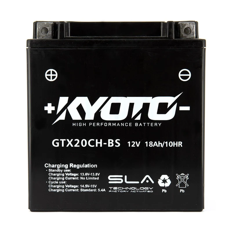 Batterie Moto Kyoto YTX20CH-BS — AGM 12V Sans Entretien