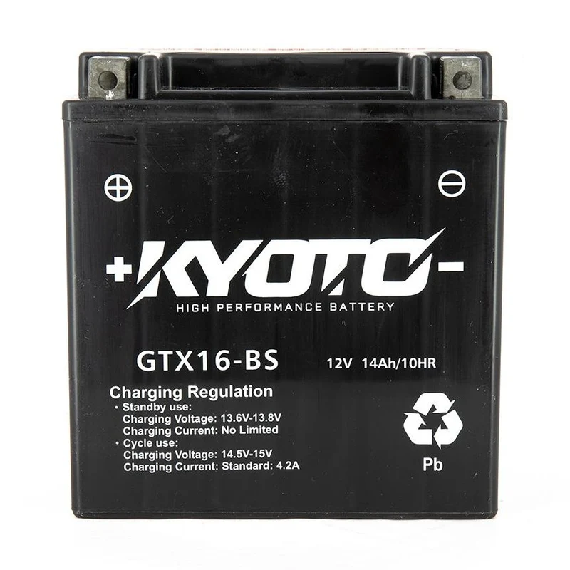 Batterie Moto Kyoto YTX16-BS — AGM 12V Sans Entretien