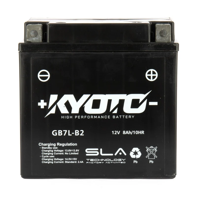 Batterie Moto Kyoto YB7L-B2 — AGM 12V Sans Entretien