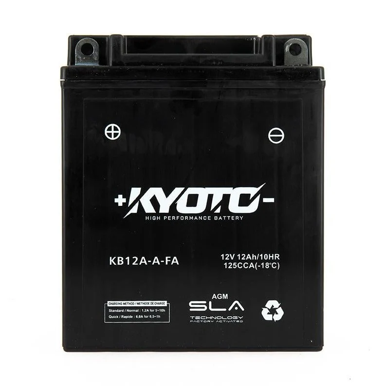 Batterie Moto Kyoto YB12A-A — AGM 12V Sans Entretien