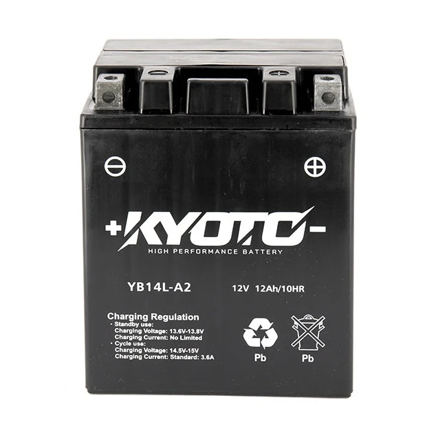 Batterie Moto Kyoto YB14L-A2 — AGM 12V Sans Entretien