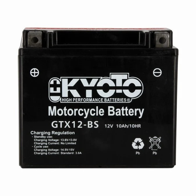 Batterie Moto Kyoto YTX12-BS — AGM 12V Sans Entretien