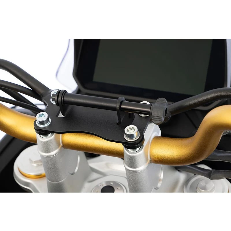 Support GPS ou Smartphone sur pontet de guidon - BMW F450GS | Wunderlich