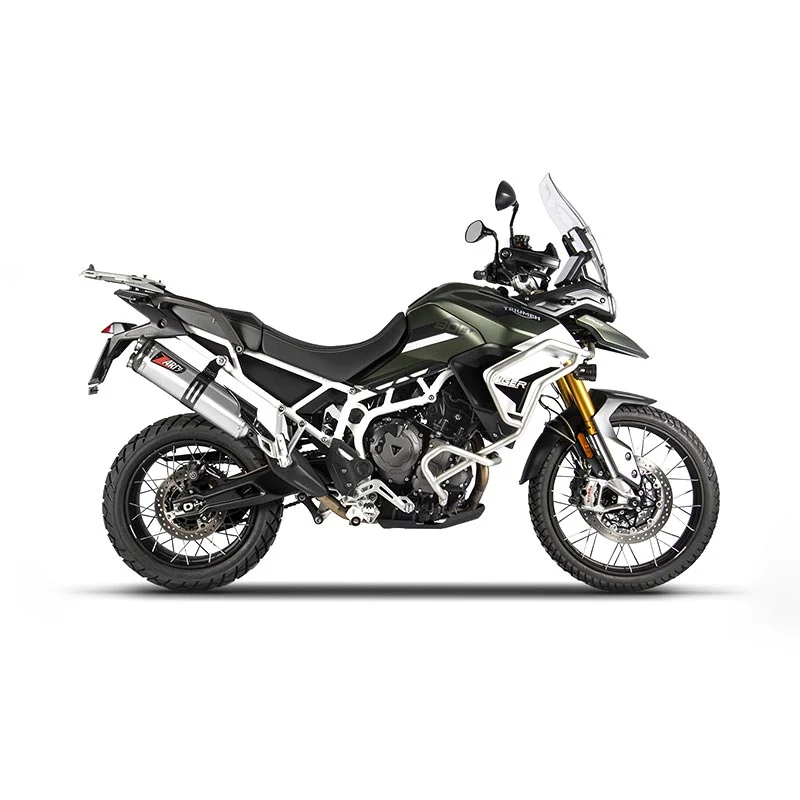 Silencieux position haute inox embout carbone Triumph TIGER 900 (2020-2023) | Zard