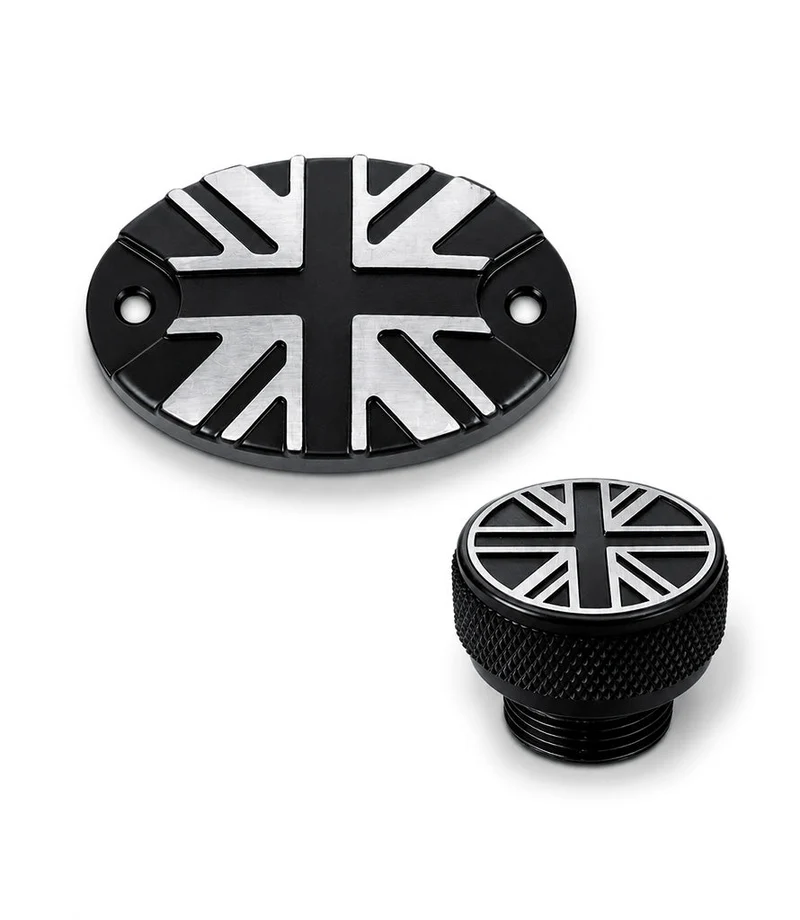 Kit Tappi Olio Union Jack per Royal Enfield