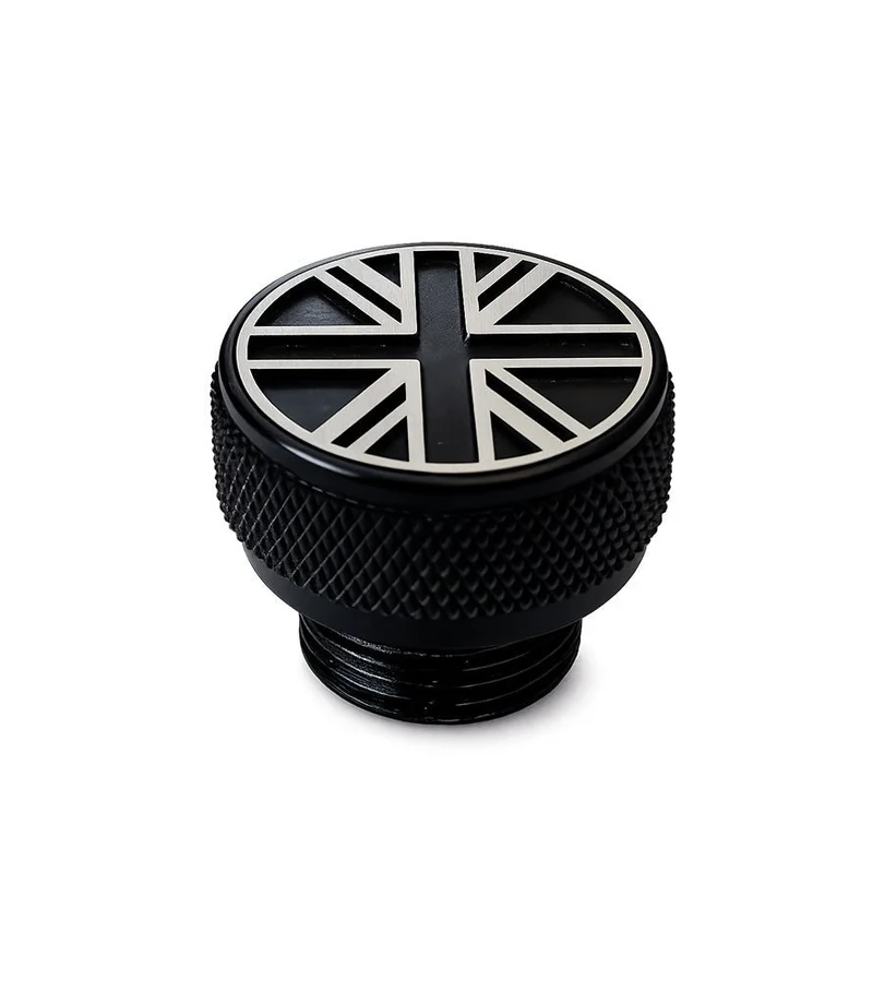 Tappo Olio Motore Nero Union Jack per Royal Enfield
