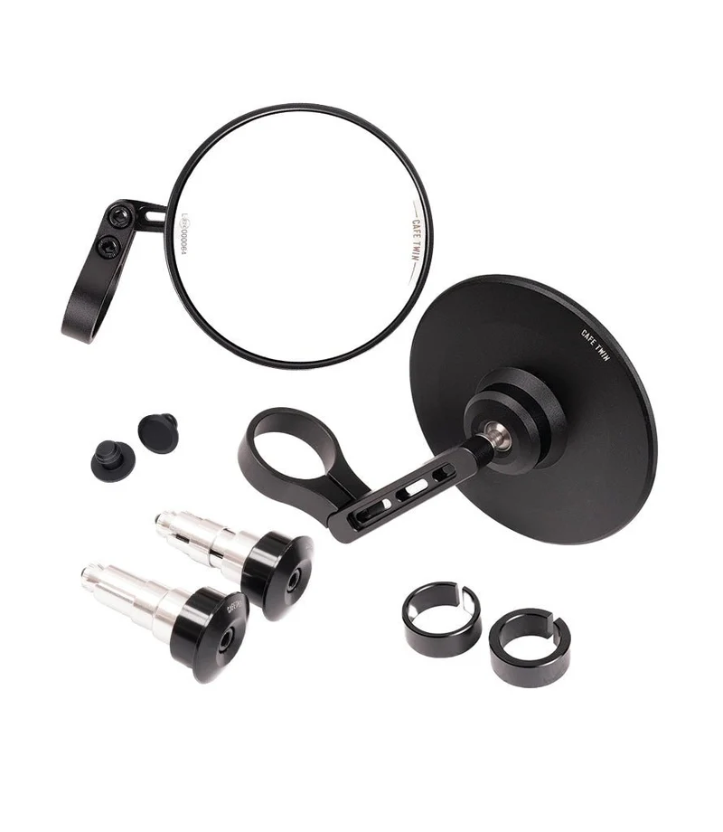 Kit Specchietti Bar End Slim con Adattatori e per Fantic Caballero - Cafe Twin