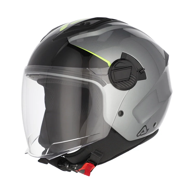 ACERBIS JET LEVANTE 535 CASCO AVENTURO DE MOTO GRIS AMARILLO