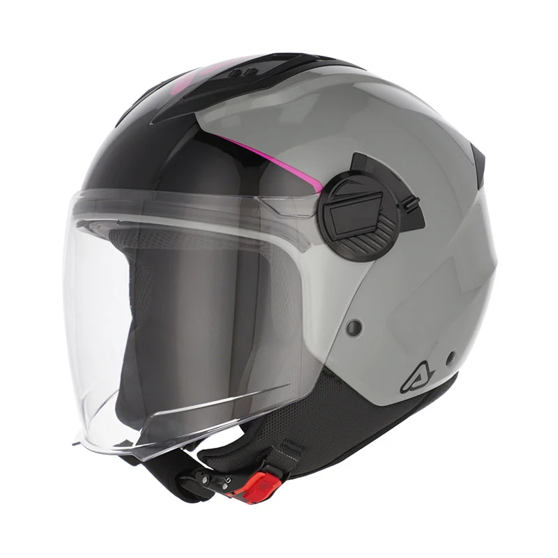 ACERBIS JET LEVANTE 532 CASCO AVENTURO DE MOTO GRIS ROSA