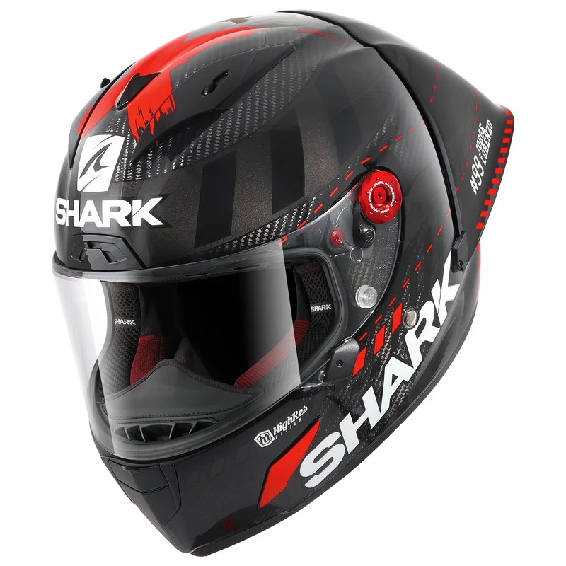 RACE-R PRO GP LORENZO WINTER TEST 99 Carbon Anthracite Red