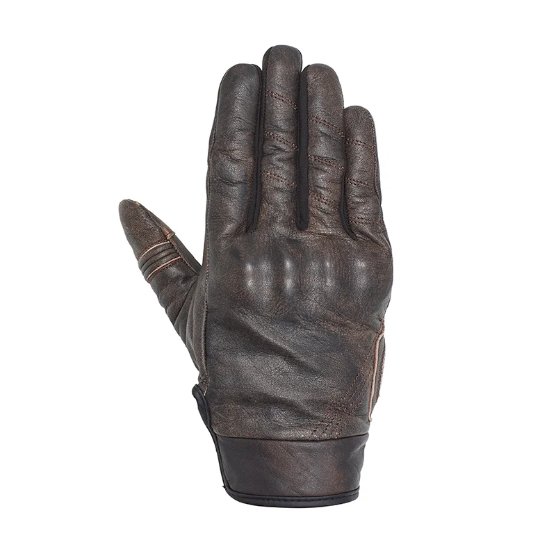 Gants Moto Homologués CE 1KP Homme Marron — Cuir Vintage