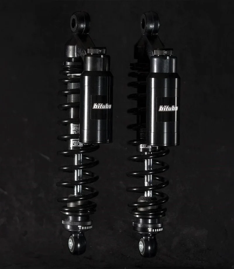 Ammortizzatori Shotgun 650 Bitubo WMT0 Dark Edition 336 mm - Precarico, Estensione e Compressione