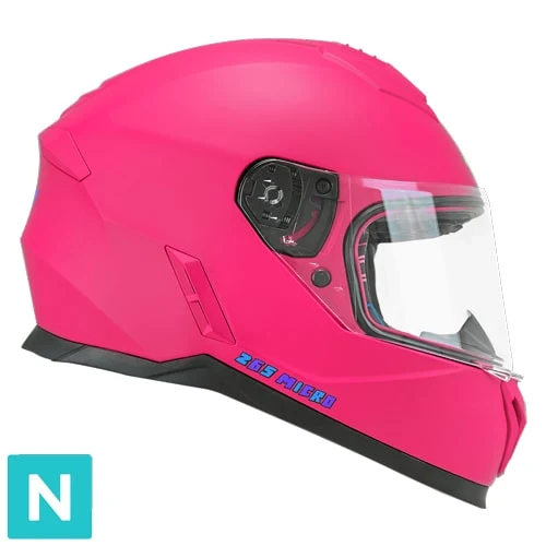 CGM 265A MICRO MONO CASCO DE MOTO OPACO FLOU ROSA