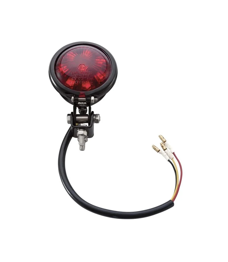 Fanale Posteriore Mini Bates Nero a LED Omologato