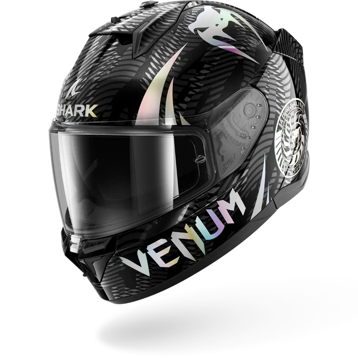 SHARK D-SKWAL 3 VENUM CASCO DE MOTO CROM NEGRO ANTRACITE