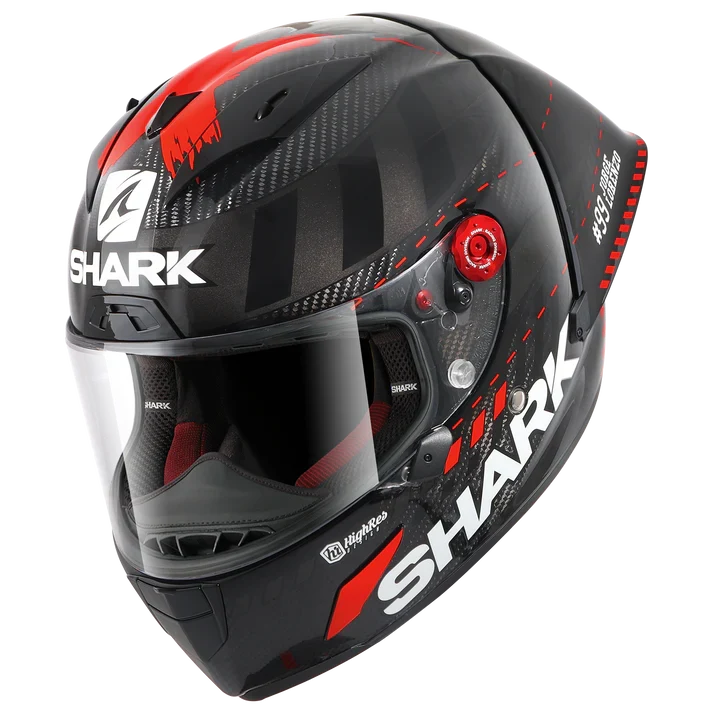 SHARK RACE-R PRO GP CASCO DE MOTO ROJO ANTRACITE CARBONO