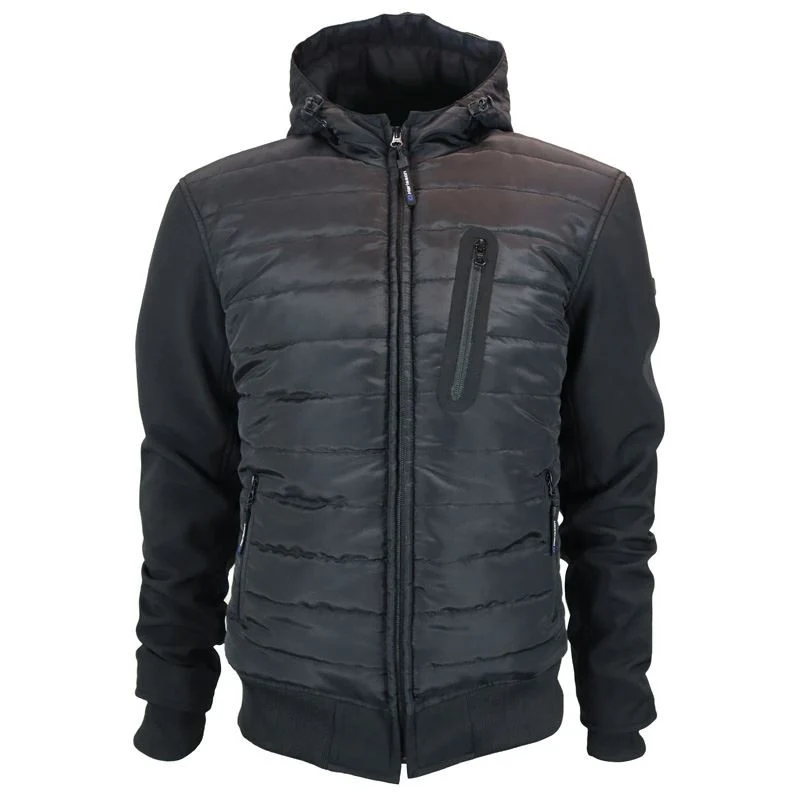 Veste Moto Softshell Homme Harisson Aspen Noir CE