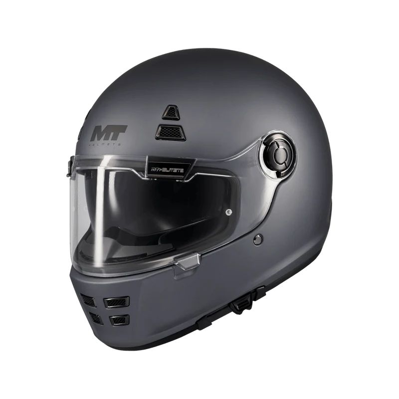 Casque Intégral Rétro MT Jarama SV Gris Mat — Gentleman Racer ECE 22.06