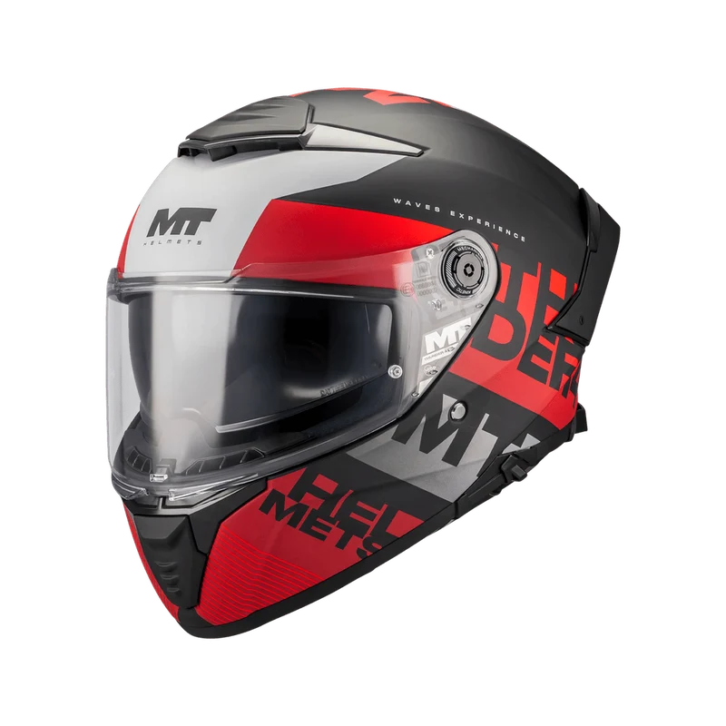Casque Intégral MT Thunder 4 SV Waves B5 Mat — Écran Solaire ECE 22.06