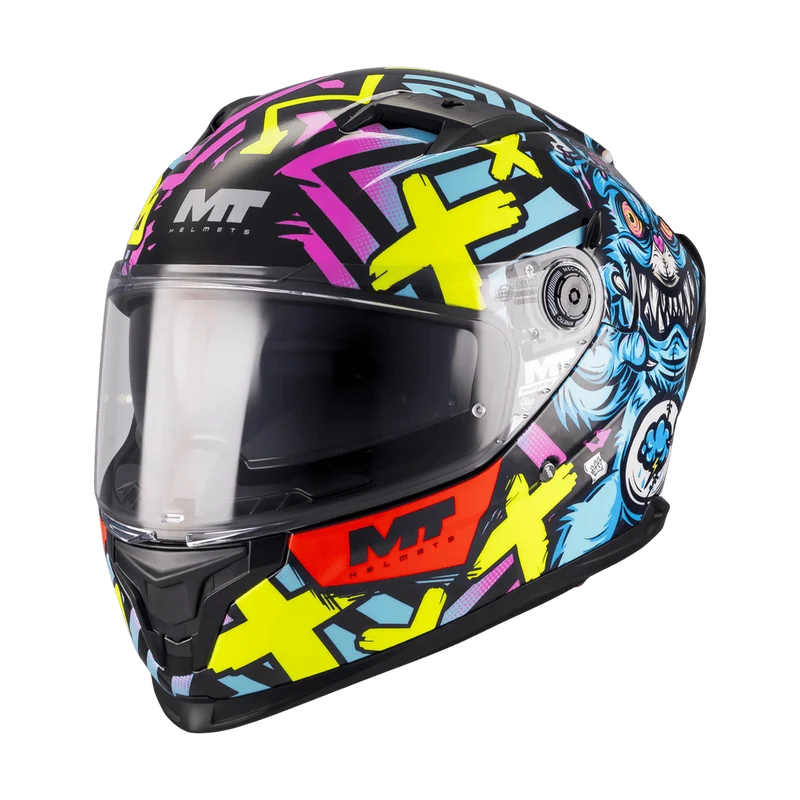 Casque Intégral MT Braker SV Crazy Teddy — Graffiti ECE 22.06